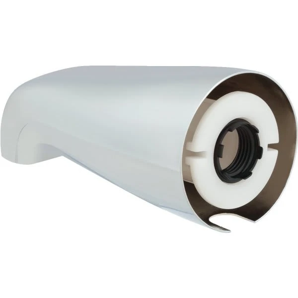 Maintenance Warehouse Adjustable Tub Spout For 1/2 Or 3/4 Pipe Thread, Chrome