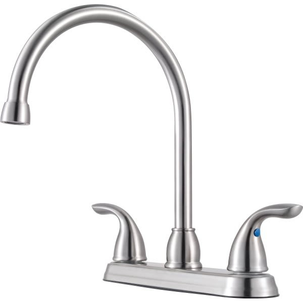 Pfister Series Kitchen Faucet Stainless Steel Two Handle