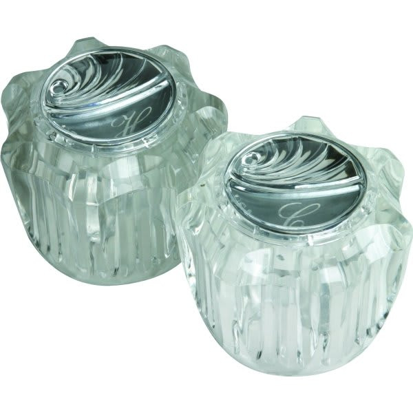 Economy Faucet Handle Clear 2pk