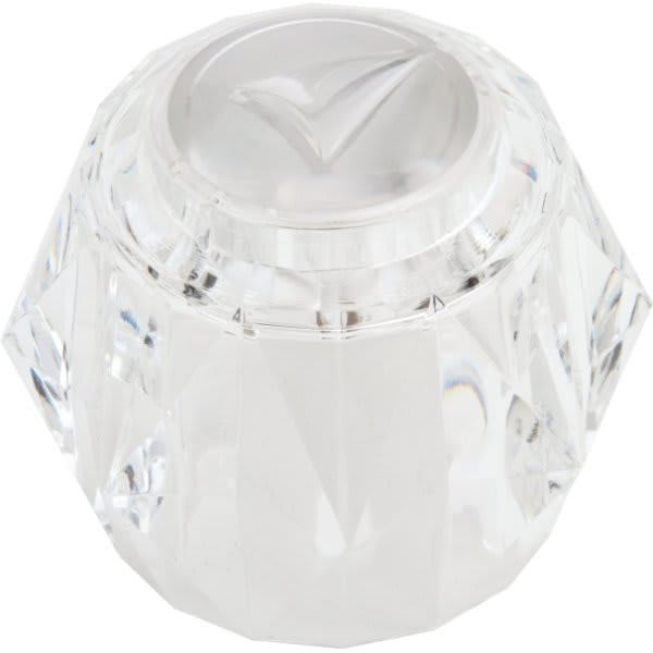 Economy Hot/Cold Shower Handle Clear 2-1/2"