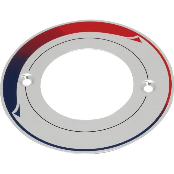 American Standard Colony Soft Chrome Escutcheon Dial Plate 2-3/16" Id X 4-1/8" Od