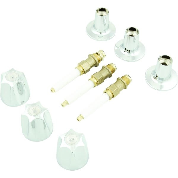 Replacement For Pfister Chrome Three Handle Tub-Shower Valve Rebuild Kit