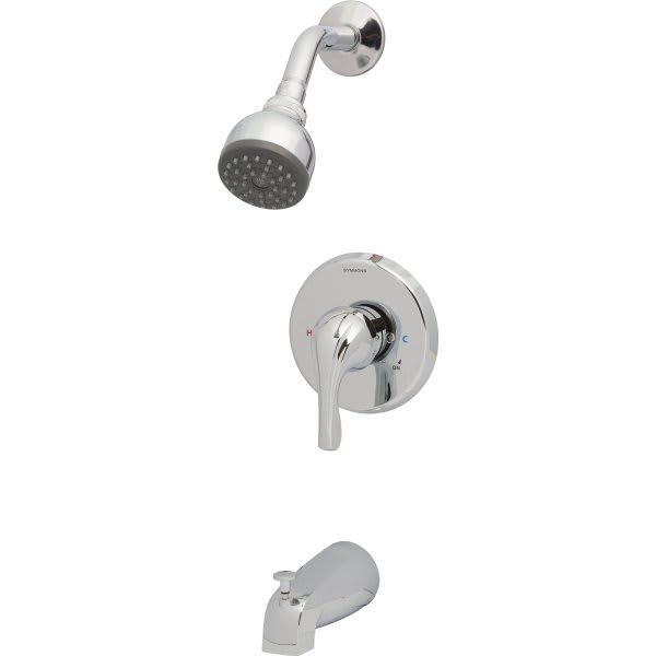 Symmons Origins Tub/Shower System, 2.5 Gpm, Polished Chrome