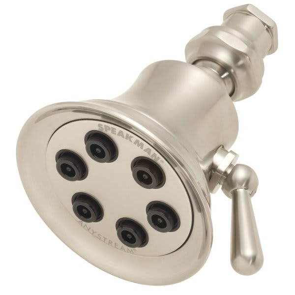 Speakman Anystream Retro Multi-Spray Showerhead Brushed Nickel 2.5gpm