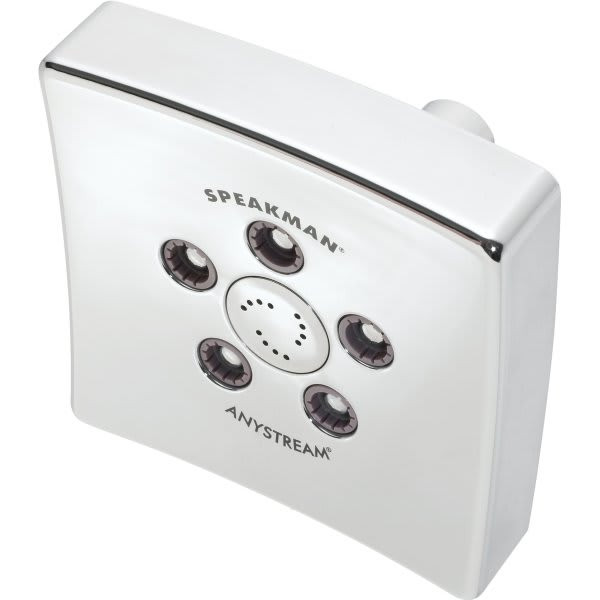 Speakman Anystream Edge Multi Function Showerhead Polished Chrome 2.0 Gpm