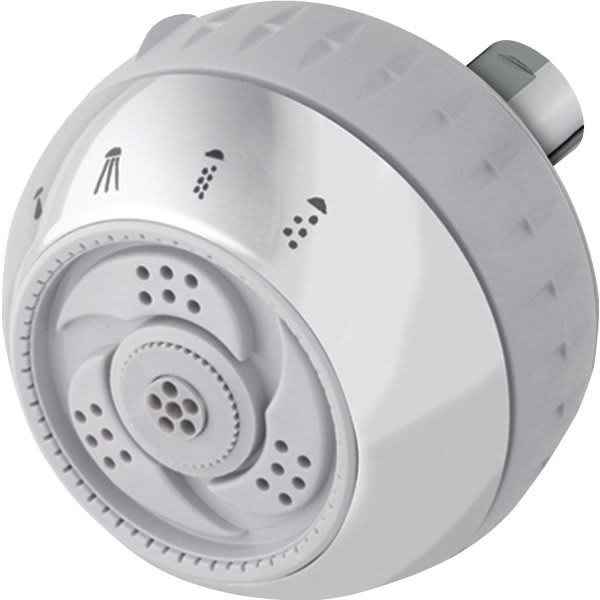 Waterpik Chrome Massage Action Showerhead 2.5 Gpm