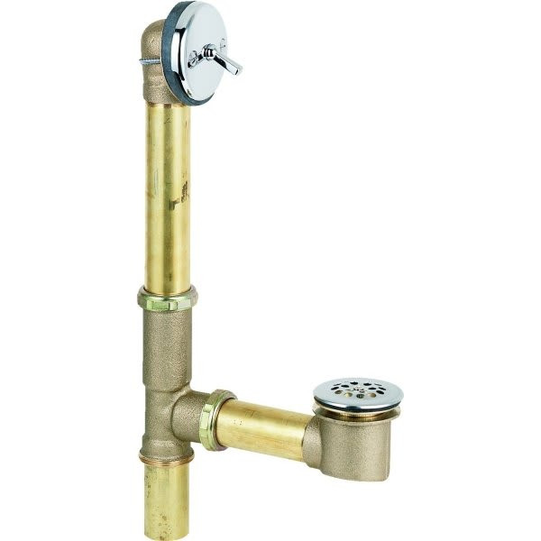 Trip-Lever Bath Waste Drain 20-Gauge Brass