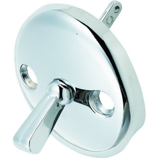 Bathtub Overflow Plate Trip Lever Chrome Finish Coil Spring Mechanism