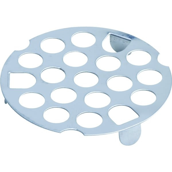 Tub Drain Strainer Flat Hole Pattern 1-5/8" Stainless Steel Package Of 10