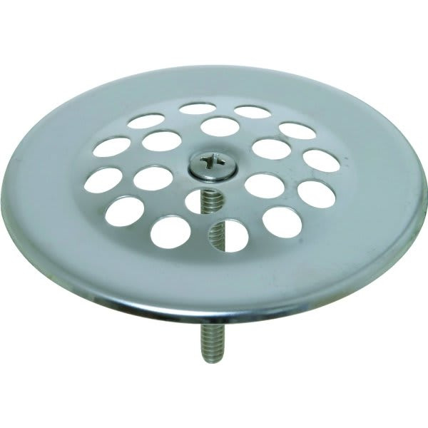 Tub Drain Strainer Domed Hole Pattern 1.75" Chrome-Plate Steel Package Of 5