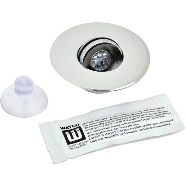 Watco Nufit Presflo Tub Drain Closure Universal Fit Chrome-Plated Brass
