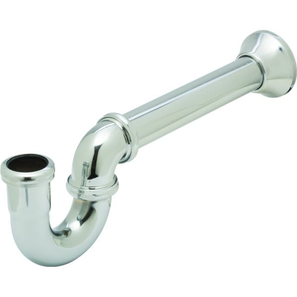 Brass Tubular P-Trap 1-1/2" X 1-1/4" And 1-1/2" Ips Milwaukee Style