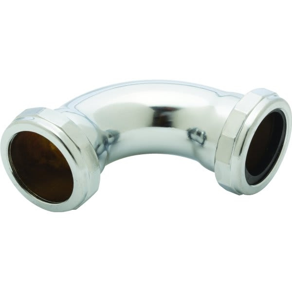 Brass Tubular Coupling 90 Degree 1-1/4" Slip Joint 22-Gauge