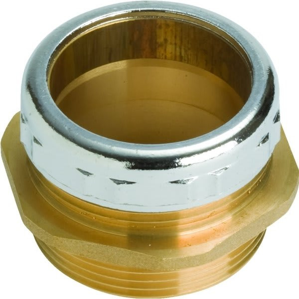 Brass Tubular Rough Brass Trap Adapter 1-1/2" Male