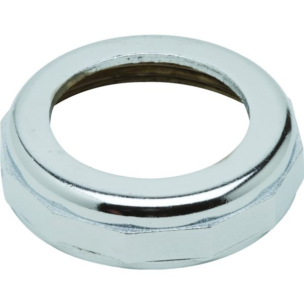 Sink Tubular Slip Joint Nut, 1-1/2" X 1-1/4", Chrome-Plated Zinc, Package Of 10
