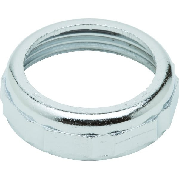 Sink Tubular Slip Joint Nut 1-1/4" X 1-1/4" Chrome Plated Zinc Package Of 10