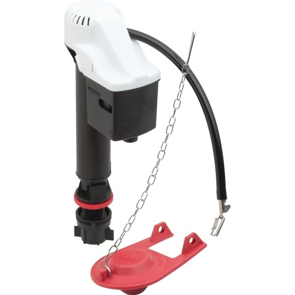 Korky Plus Value Pack Quietfill Fill Valve, Chlorazone Red Flapper