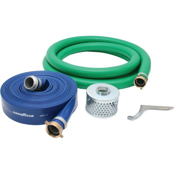 USA Bluebook 2" PVC Suction And Discharge Hose Hit 20' For Use With Honda Transfer Pump