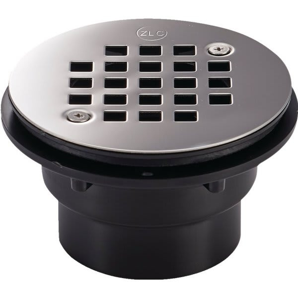 Zurn Fd2260-Ab2 - 2" Abs Shower Stall Drain, 4 1/16" , Steel Strainer