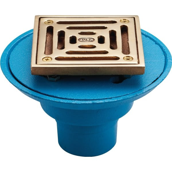 Zurn Fd2254-Ip2 - 2" Cast Iron Drain With 4 1/4" Steel Strainer
