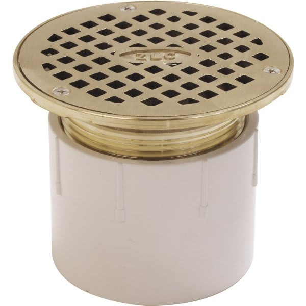 Zurn Fd2210-Pv4 - 4" Pvc Adjustable Nickel Floor Drain