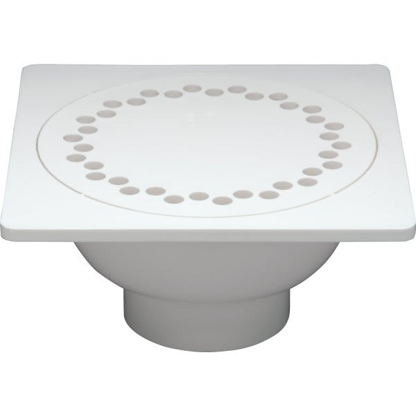 Zurn Fd2381-Pvc - 9"X9" PVC Bell Trap Drain Assembly