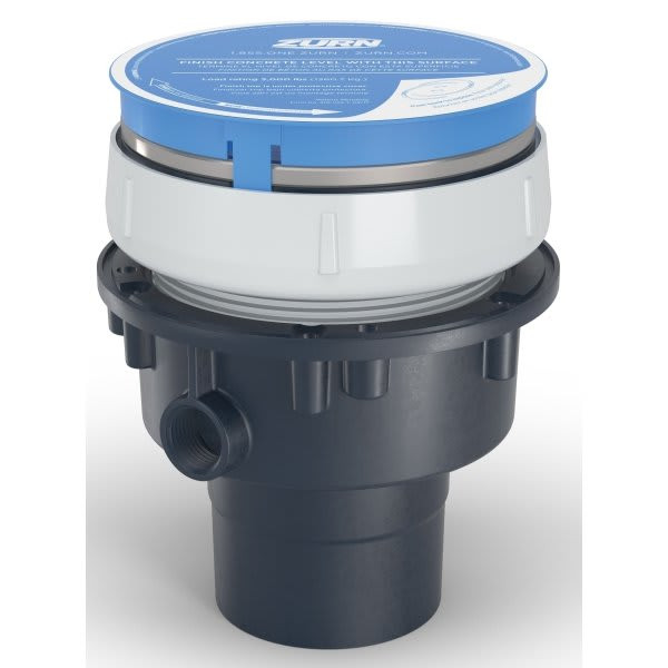 Zurn Ez Pvc Slab On Grade Drain With 5" Steel Head, And 3" X 4" Outlet