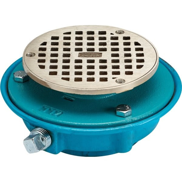 Zurn Fd2321-Ip2 - 2" Cast Iron Adjustable Floor Drain With Clamp Collar