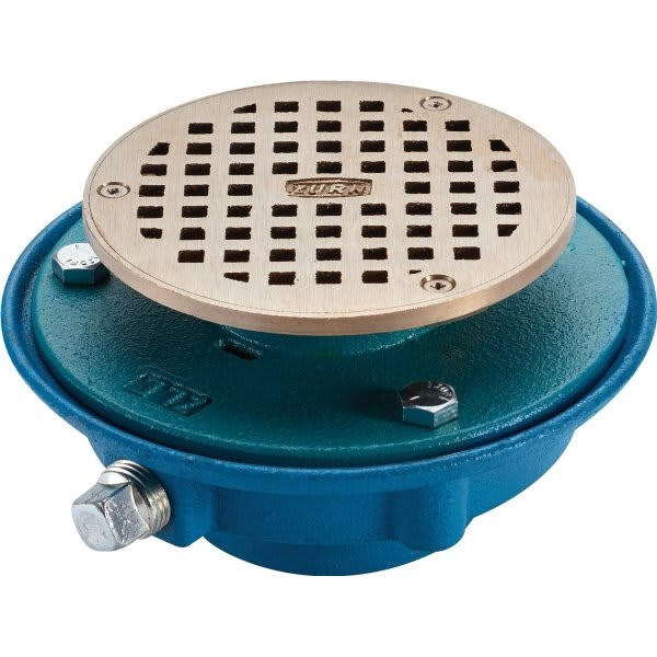 Zurn Fd2321-Nh3 - 3" Cast Iron Adjustable Floor Drain With Clamp Collar