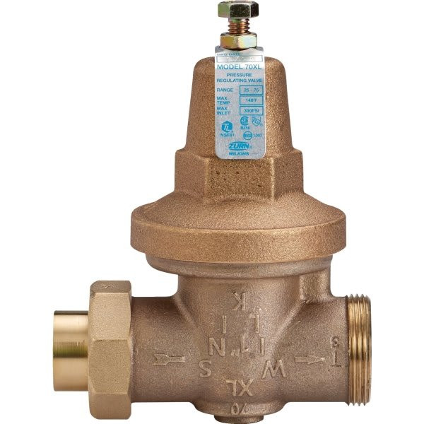 Zurn 34-70xlduc Water Pressure Reducing Valve With Double Union Connections