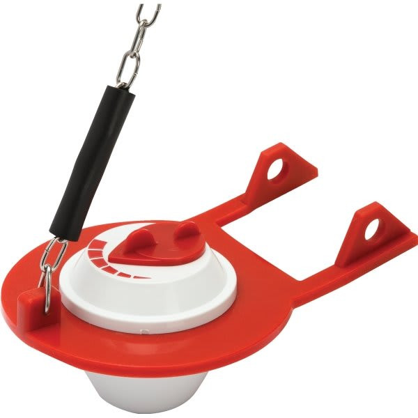 Maintenance Warehouse Supreme All Inclusive Red Silicone-Infused Rubber Toilet Flapper