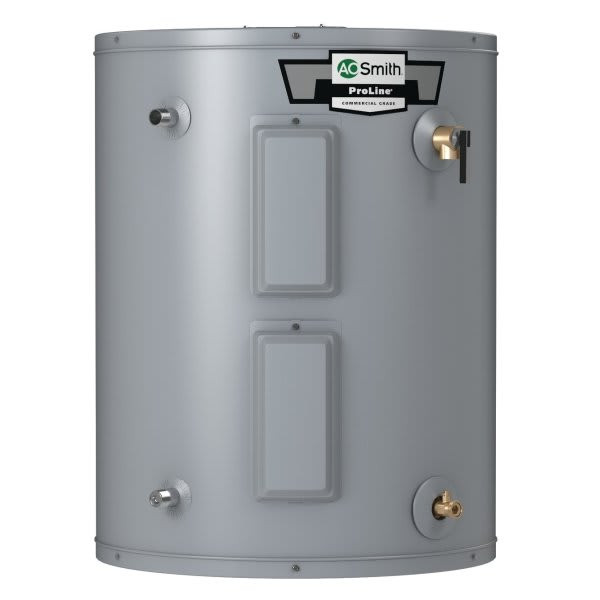 A. O. Smith 40-Gallon Lowboy Electric Water Heater Side Connect 24d X 31-3/4"H