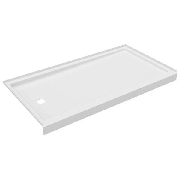 Swanstone 32d X 60w Left Drain- Retrofit Shower Floor - White