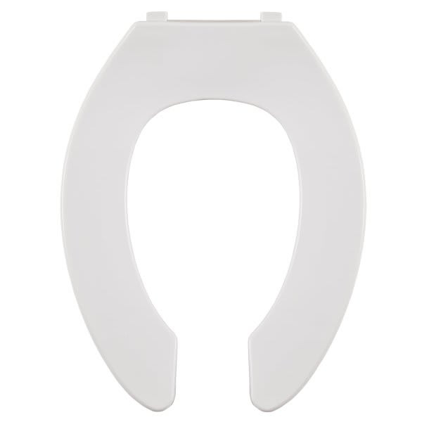 Centoco Heavy Duty Plastic Toilet Seat Elongated Open Front Without Lid