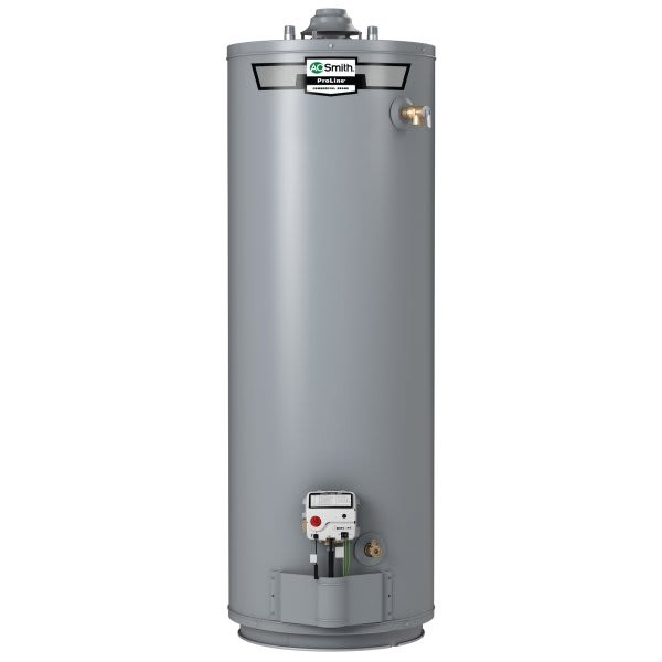 A. O. Smith 50 Gal. Side Taps Natural Gas Water Heater