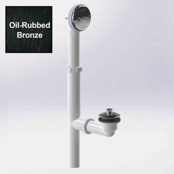 Watco Bath Waste Plastic Tubular Push-Pull White Pvc Orb