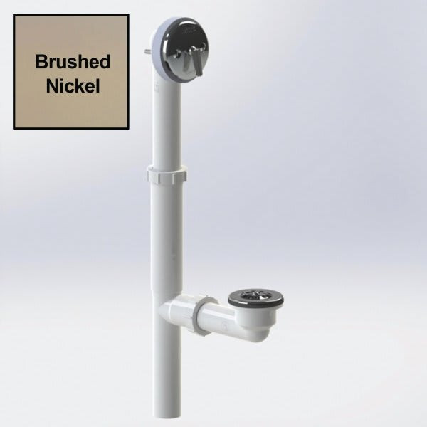 Watco Quick Adjust Bath Waste Plastic Tubular Trip-Lever White Pvc Bn