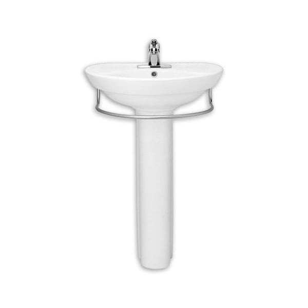 American Standard 24" Ravenna Pedestal Sink Combination 8" Faucet Holes White