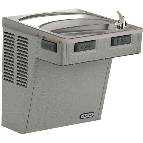 Elkay Cooler, Wall Mount, Ada, Nonfiltered, 8 Gph, Light Gray Granite
