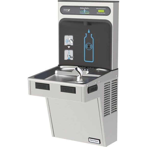 Halsey Taylor Bottle Filling Station And Ada Cooler, Nonfiltered, 8 Gph, Ss