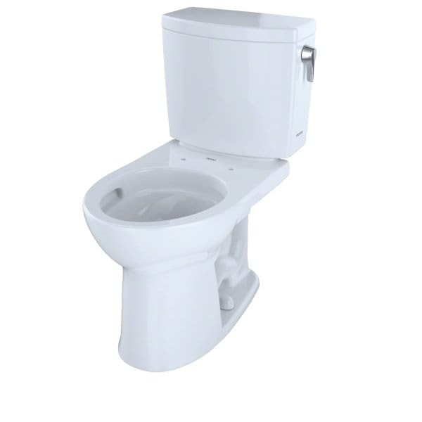 Toto® Drake® II 1g® Two-Piece Round 1.0 GPF Toilet, Cefiontect® Right-Hand Lever