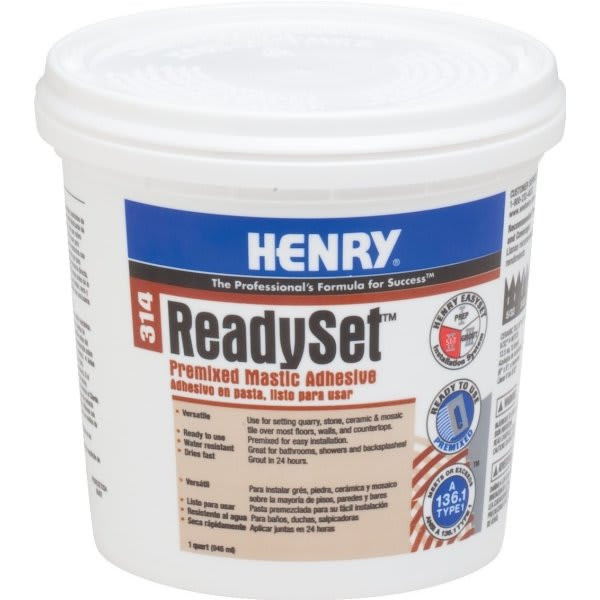 Henry 314 Premixed Adhesive 1 Quart