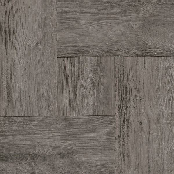 Armstrong Flooring  Grey Wood Parquet Peel And Stick Tile, 12" X 12", Case Of 30