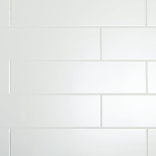 Daltile Restore 4" X 16" Ceramic, Bright White, Subway Tile 13.20 Sq. Ft Coverage Case Of 20