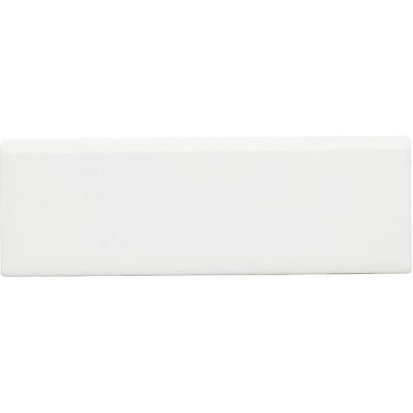 Daltile Restore Bright White 2" X 6" Ceramic, Bullnose Wall Trim