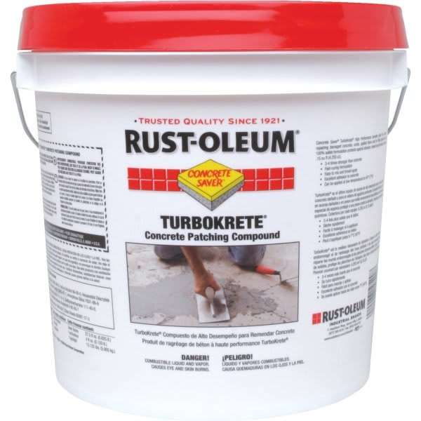 Rust-Oleum Turbokrete Concrete Patching Compound, 2 Gallon