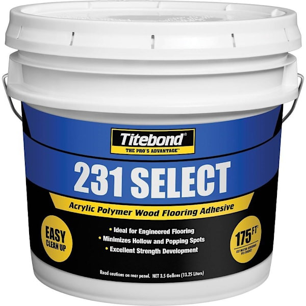 Titebond 231 Acrylic Wood Flooring Adhesive, 3.5 Gallon Pail 3919