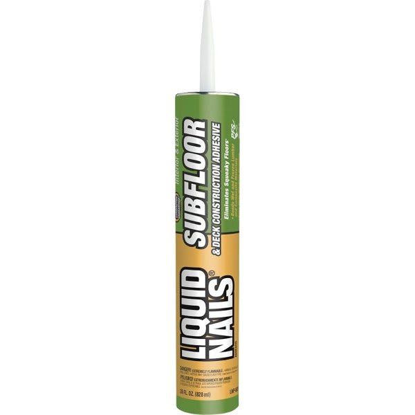Liquid Nails 28 Oz Subfloor And Deck Construction Adhesive/Solvent, Case Of 12