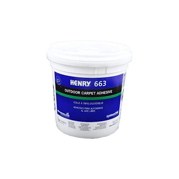 Henry 663 Series Outdoor Carpet Floor Adhesive, 1 Gallon