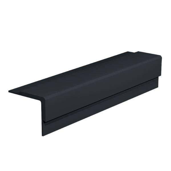 Roppe 9ft Profile #16 Series Black Rubber Nosing